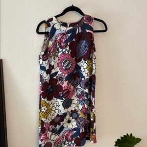 Ann Taylor Factory Multicolor Floral Mini Dress